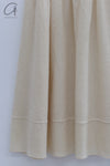 SWAYING 24 Autumn and Winter Wool Splicing Large Swing Skirt SW-SW24AW3B26-MIBAI Beige